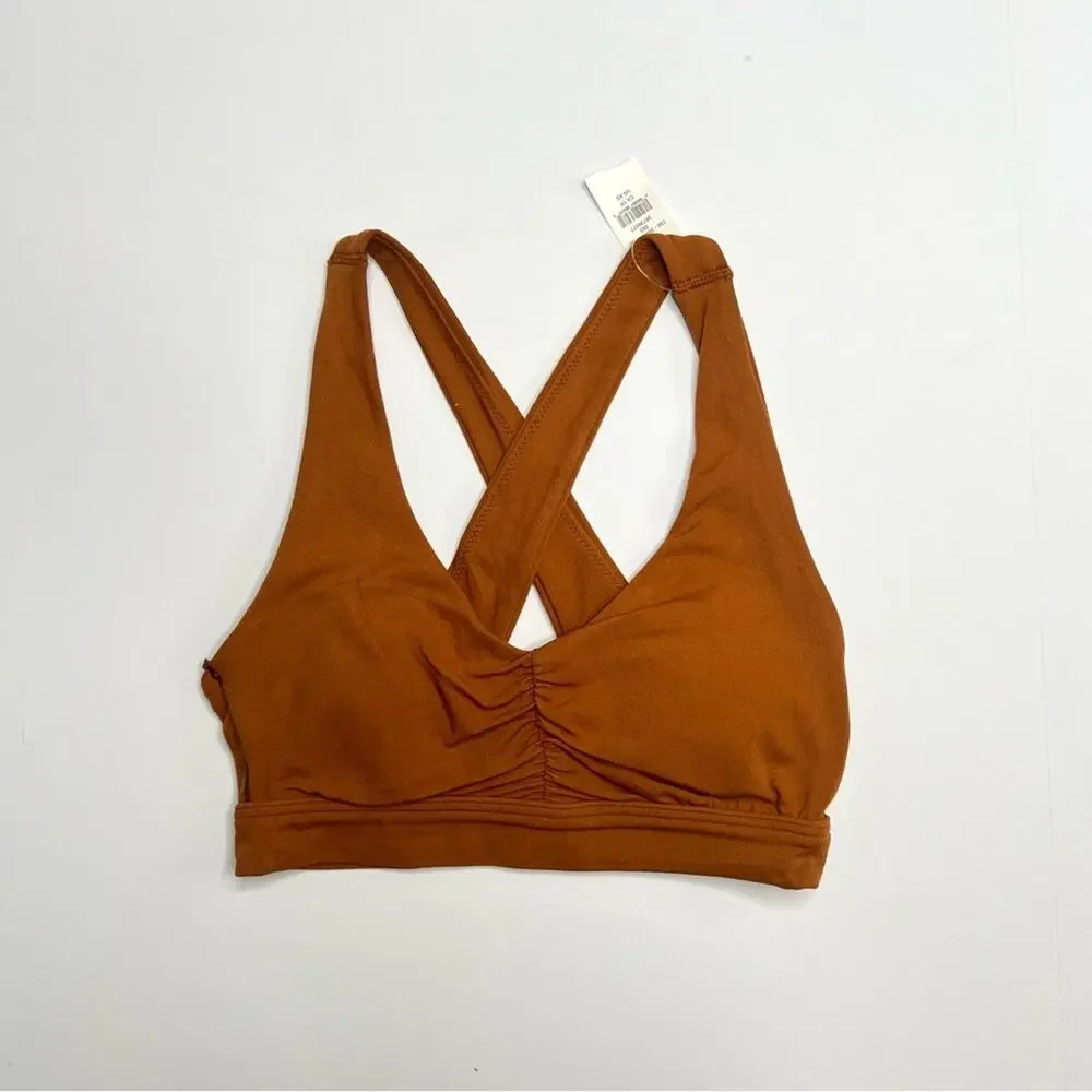 Aerie Offline Rust Orange Sports Bra